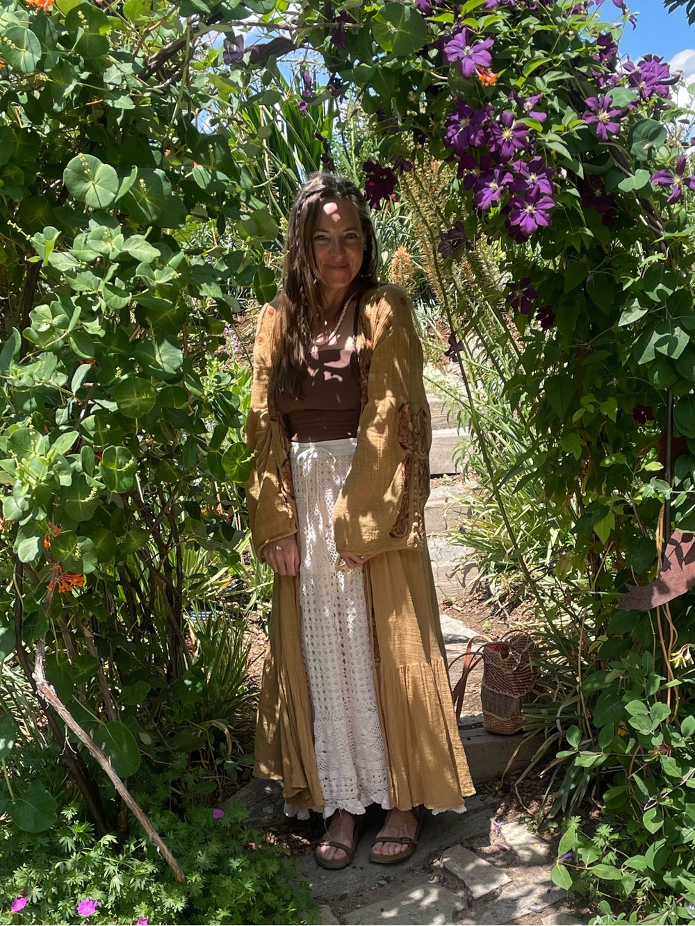 Bohemian Embroidered Maxi Duster XS/S